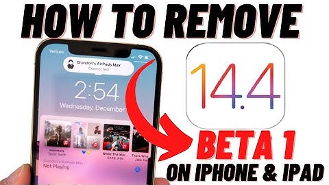 How To Remove iOS 14.4 Beta 1 On iPhone & iPad!!How I Can Remove iOS 14.4 Beta 1 !! iOS 14.4 Beta 1