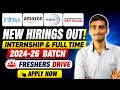 Infosys, Amazon, Wipro & S&P Hiring 2026 | Freshers Internship & Full Time Jobs