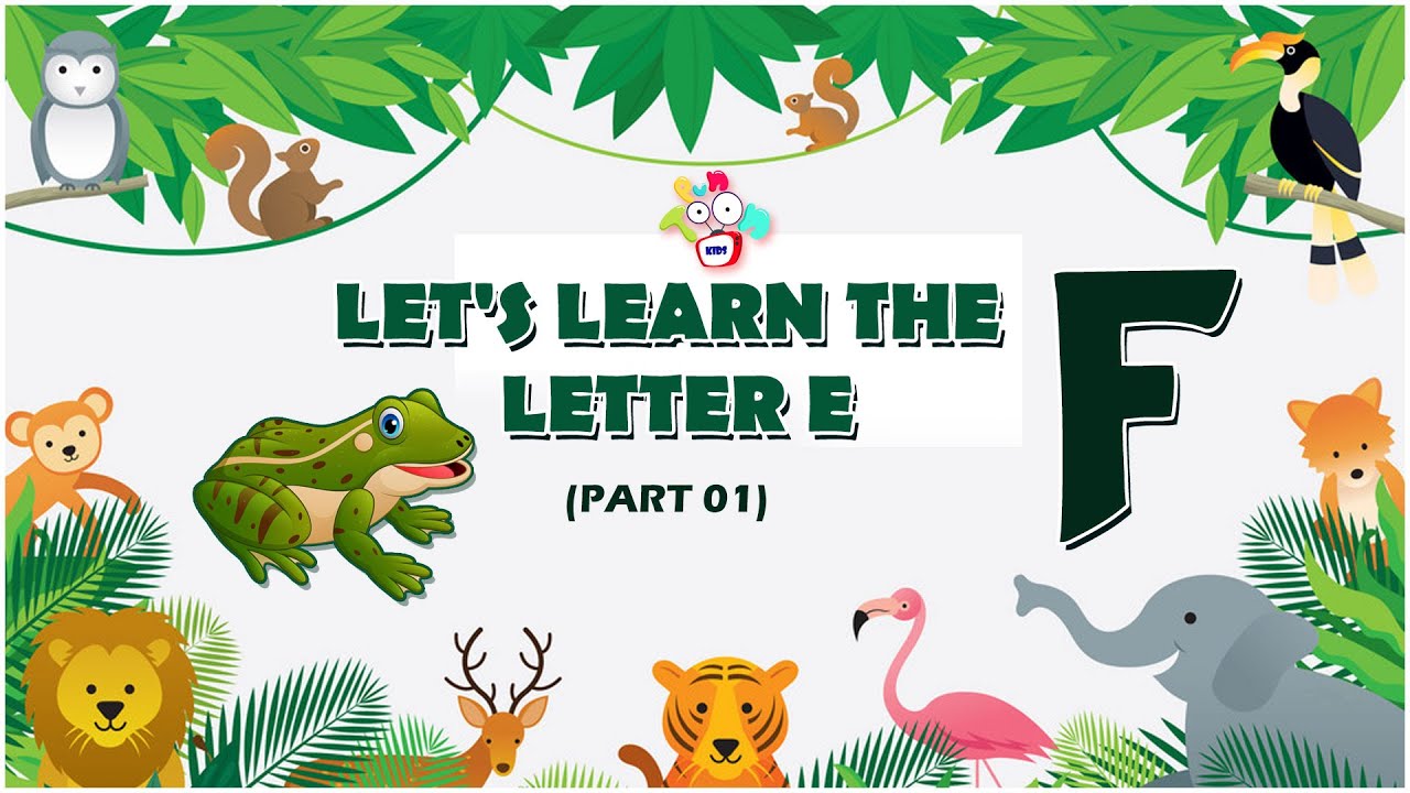 F Abc Let's Learn The Letter F | Part 1 #abcd | F For Fish | Abc kid | Pre ...