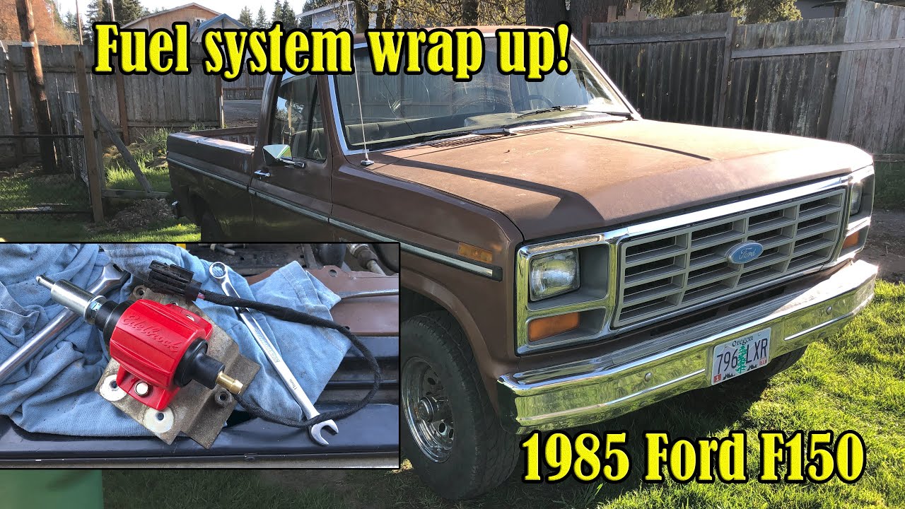 Bullnose Ford F150 Edelbrock Fuel Pump Install Junkyard Truck