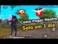 COMO PEGAR MESTRE SOLO EM 1 DIA NOVA TEMPORADA! DICAS E ESTRATÉGIAS - FREE FIRE