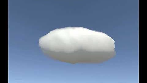 Stylized volumetric cloud