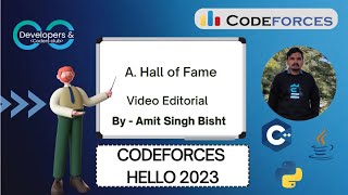 A. Hall of Fame | Hello  2023 | Codeforces | DCC NIT-A