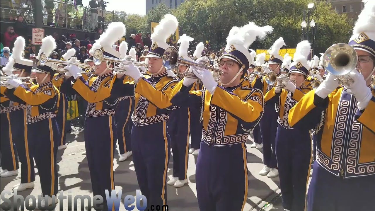 LSU Tiger Marching Band   2019 Zulu Mardi Gras Parade