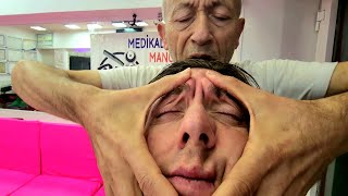 This NORMAL IN TURKEY? WHAT just happened? 🇹🇷 (PINK BARBER'S Unbelievable ASMR Head Massage Round 2)