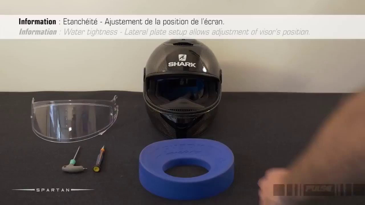 Bijstellen Shark Spartan Vizier Réglage Visière Shark Spartan
