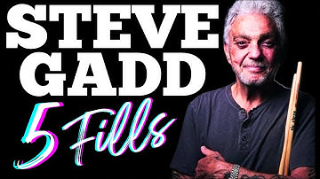 5 STEVE GADD Drum Fills Everyone Should Know!... DO YOU? 💙 2024