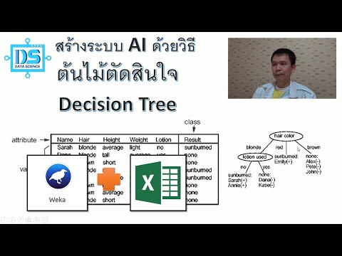 สร้างระบบ AI ด้วยวิธี Decision Tree โดยโปรแกรม WEKA และ Excel [Data Science NPRU]