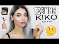 TESTING KIKO MAKEUP / FULL FACE FIRST IMPRESSIONS #TESTINGWEEK