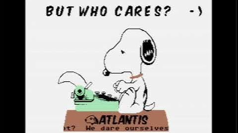 Snoopy Intro Atlantis C64