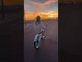 Sunset cruises just hit different 🌅   #sunset #cruising #beachsunset #huntingtonbeach #beachcruiser