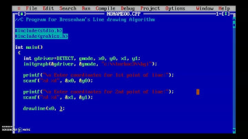 C Program on Bresenham