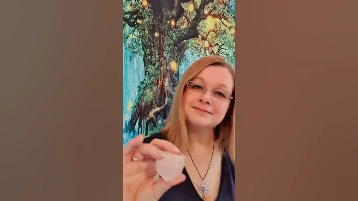 Reiki for headaches & migraines. Asmr rose quartz crystal healing #shorts