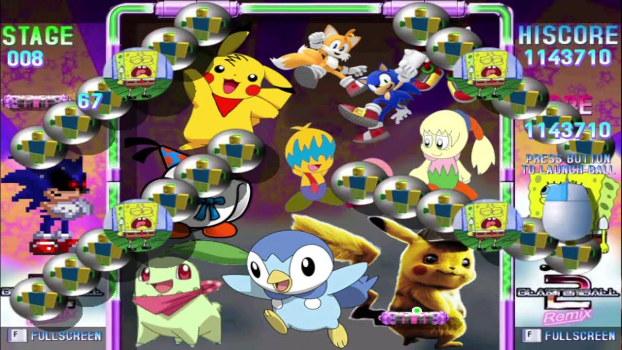 Colin the Pikachu red scarf in Blasterball 2 Remix (Secret World 110