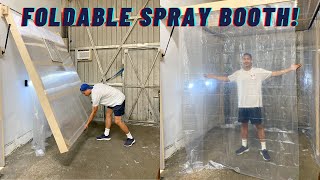 $50 DIY Collapsible Spray Paint Tent  Diy paint booth, Spray booth diy, Spray  paint booth