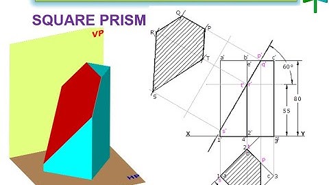 Section of Solids - Square Prism