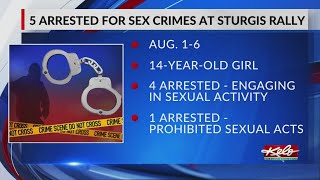 5 arrested for sex crimes at Sturgis Rally