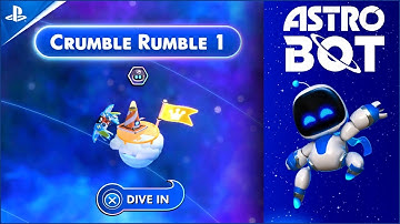Astro Bot Crumble Rumble 1 Secret Level Walkthrough. Gorilla Nebula.