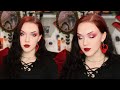 Grunge/Goth/Alt Red Makeup Tutorial + Eyeshadow Blending Tips