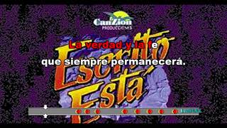 Video thumbnail of "02 Mi Credo (Edgar Rocha) -Escrito Está Karaoke Concierto"