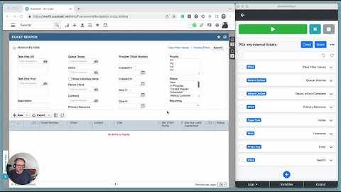 How to create a saved search in Autotask PSA using Browserflow