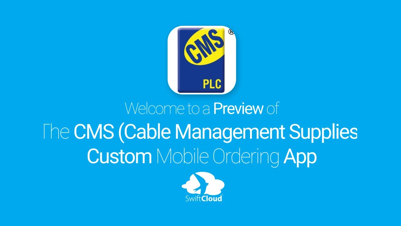 CMS (Cable Management Supplies) Mobile App Preview CMS587W YouTube
