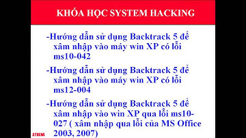 [System Hacking]Bảo Mật An Ninh Mạng
