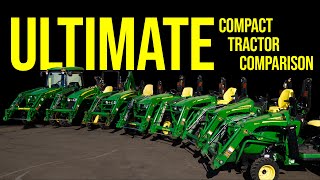 comparing every john deere compact tractor frame size 🚜