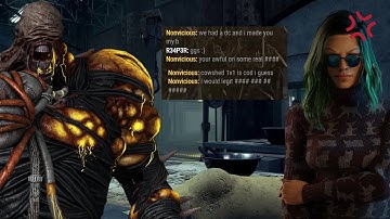 SALTY HIGH EGO SURVIVOR WANTS TO 1V1 AFTER LOSING!! | Dead by Daylight