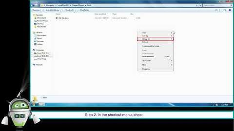 Grouping Files and Folders-Class 4-Chapter 2-Files and Folders in Windows 7-Part 9