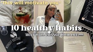 I tried 10 HEALTHY HABITS for a week (LIFE CHANGING) *THIS WILL MOTIVATE YOU* | productive habits