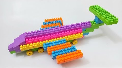 Satisfying DIY Airplane /ASMR Building Blocks/ lego building fun#buildingblocks#asmr#asmrsounds