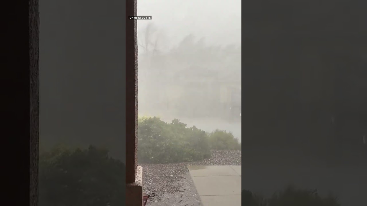 Heavy rain hits Prescott Valley, Arizona during Monday monsoon storms
