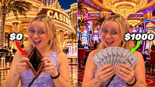 I Went From $0 To Over $1000 At The Casino!