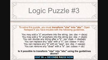 Logic Puzzle #3 WLP