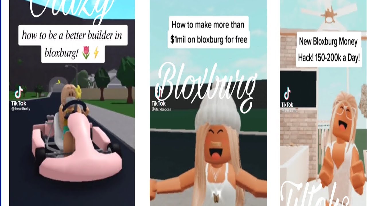 EXTREME bloxburg tiktoks cheats, money, builds etc YouTube
