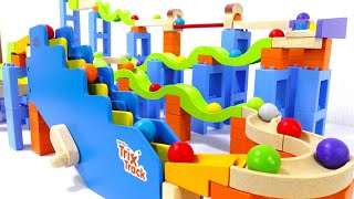 Marble run race ☆ TrixTrack 5 set combination course