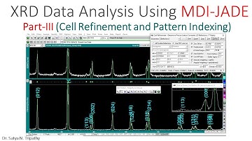 Lattice Parameter Calculation and Indexing (h k l) - MDI JADE