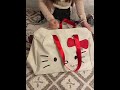 Women's cartoon storage bag, lightweight trolley travel business handbag storage bag