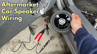 Upgrading a factory car wiring harness for aftermarket speakers
