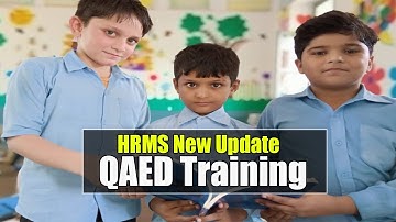 HRMS New update || Update QAED Training on HRMS