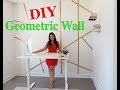 Geometric DIY Gold Wall