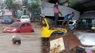 Dahsyatnya Banjir yang Terjang Jatihandap Bandung hingga 17 Mobil Rusak Terseret Banjir