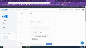 Scheduling a Recurring Meeting in Zoom