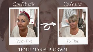 TEMU MAKEUP REVIEW / GRWM /MAKEUP FOR MATURE LADIES / NOT SPONSORED