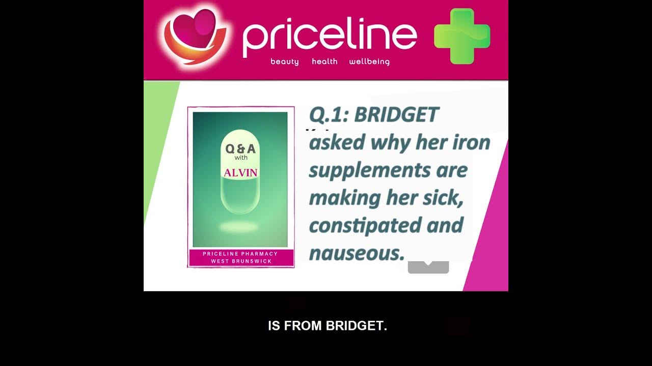 Why iron supplements are making me constipated and nauseous