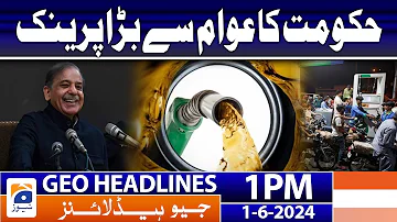 Petrol price controversy: What was the confusion? | Geo News 1 PM Headlines | 1st June, 2024