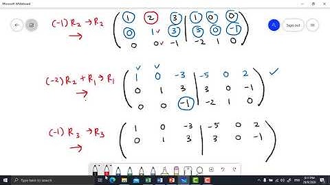 5.3 Inverse Matrices - Inverse of a 3 x 3 Matrix (Elementary Row Operations) Part 3