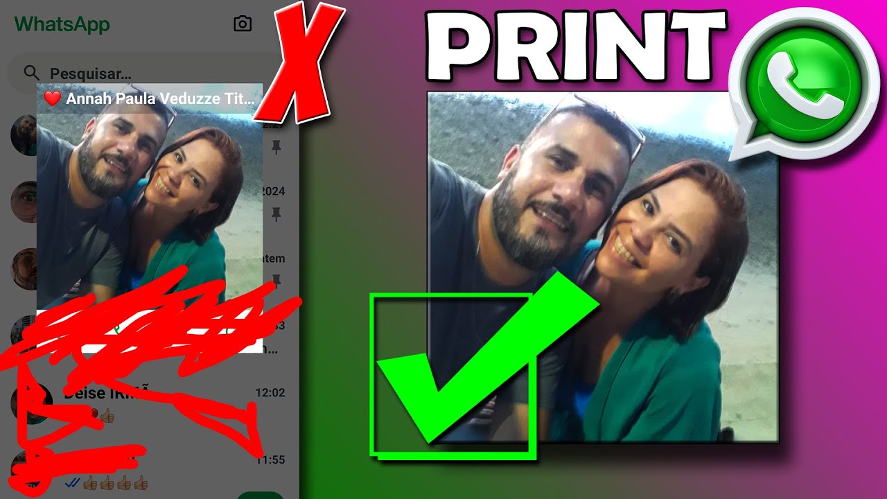 Como tirar print da foto do perfil do WhatsApp - YouTube