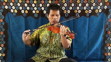 Latihan Instrumen, Violin lagu Ampat Lima cip. H. Anang Ardiansyah.